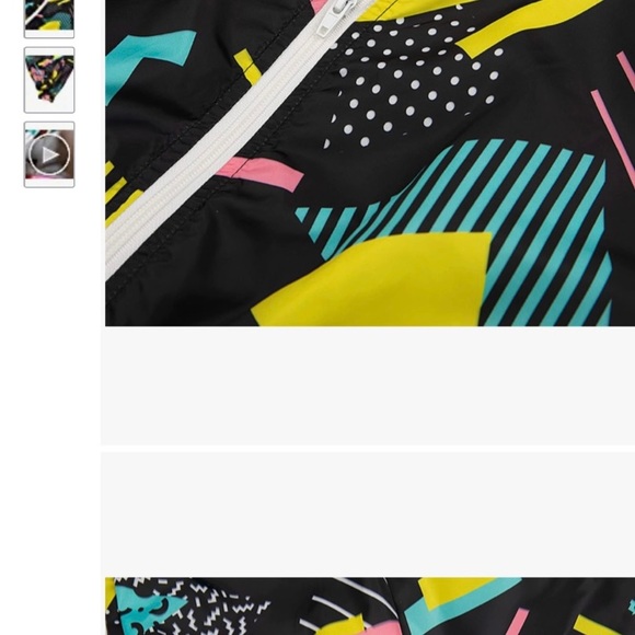 80’s Bundle(L tracksuit, yellow belt, yellow hoop earrings, banana clip set) - Picture 3 of 14